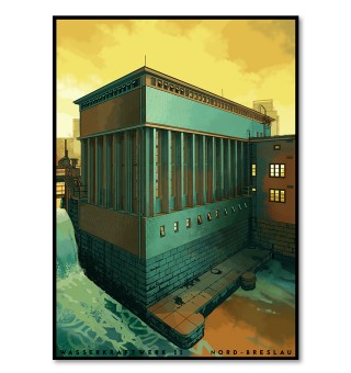 plakat Wasserkraftwerk Max Berg Breslau